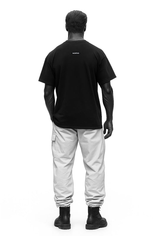 Icon Oversized Black Tee