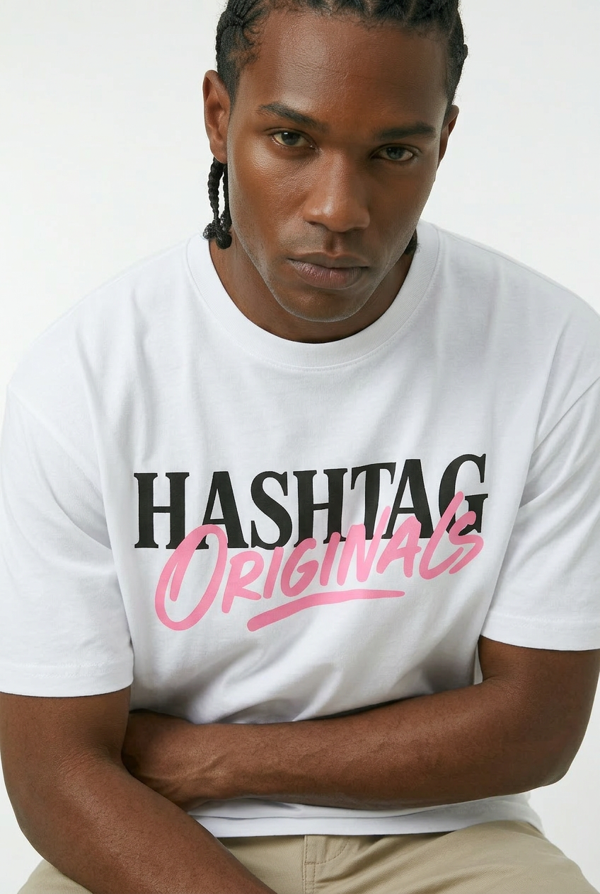 Oversized Fit Originals Front Print Tee
