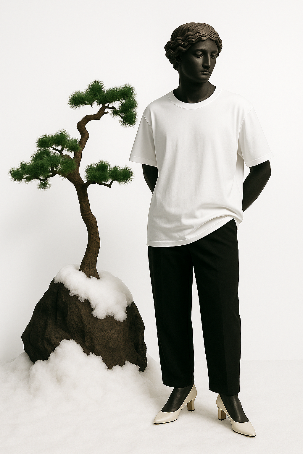 Frosted Canvas Oversized T-Shirt