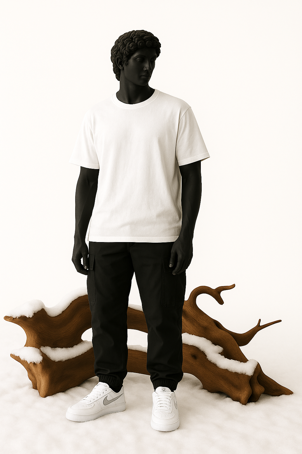 Frosted Canvas Oversized T-Shirt