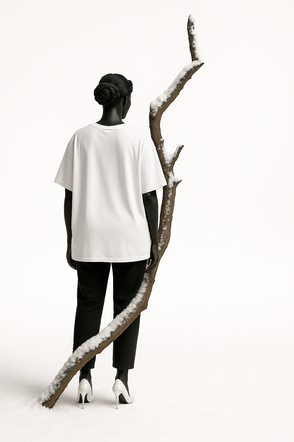 Frosted Canvas Oversized T-Shirt