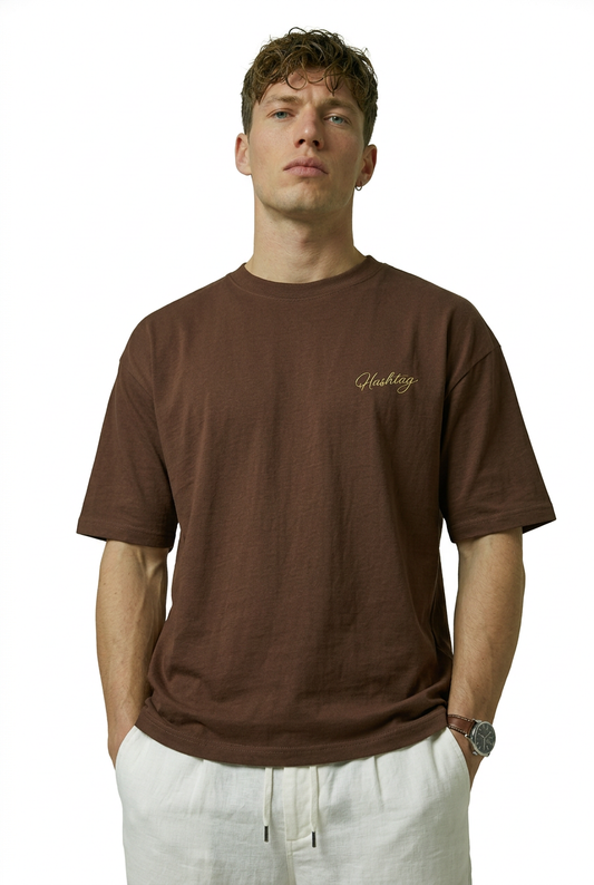 Oversized Fit Script Tee
