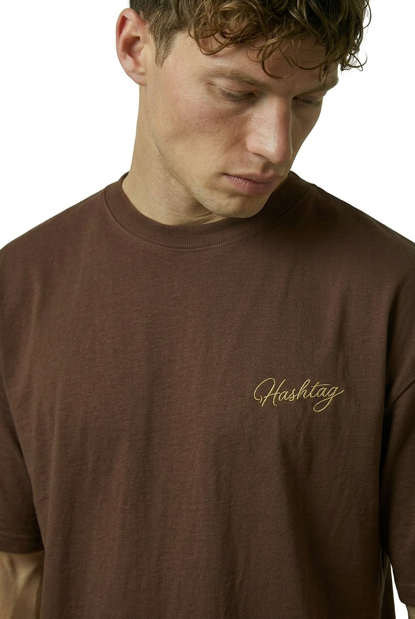 Oversized Fit Script Tee