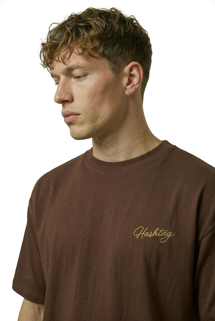 Oversized Fit Script Tee