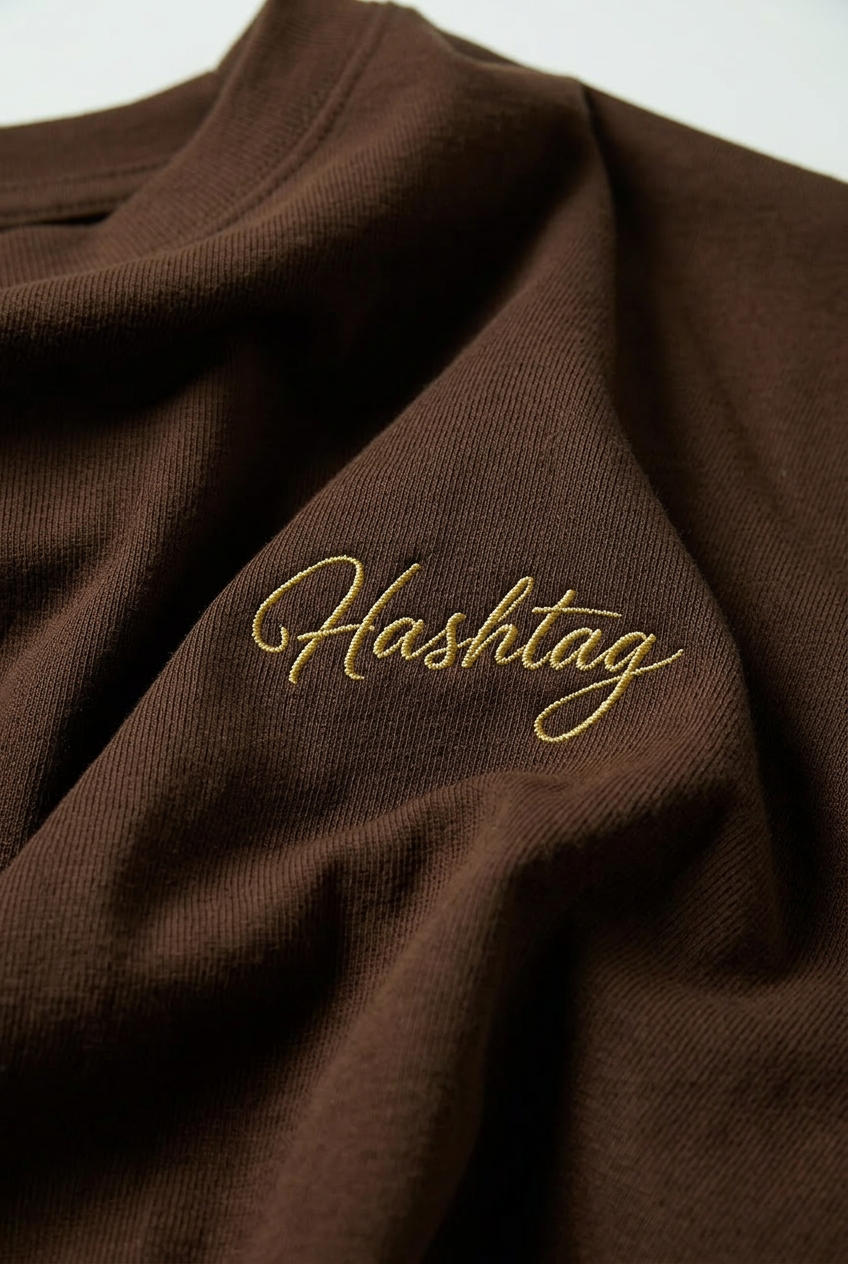Oversized Fit Script Tee