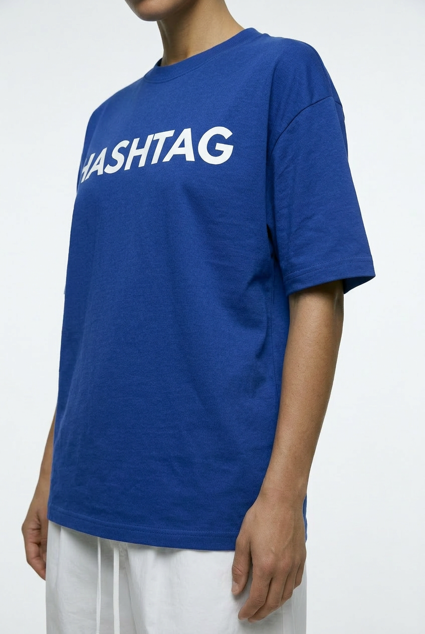 Oversized Fit HASHTAG Tee